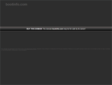 Tablet Screenshot of bootinfo.com